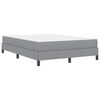 vidaXL Boxspringbed met matras Lichtgrijs 140 x 200 cm Stof