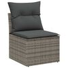 vidaXL Tuin Sofa Set met kussen met opslag met kussen 10 pcs Grijs