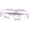 vidaXL Bedframe met Zijtafels Wasbruin 160 x 220 cm Massief grenenhout