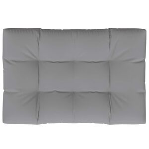 vidaXL Palletkussen 120 x 80 x 12 cm stof grijs