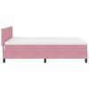 vidaXL Boxspringbed met matras Roze 160 x 200 cm Fluweel