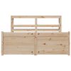vidaXL Bedframe met hoofdbord massief grenenhout 120x190 cm