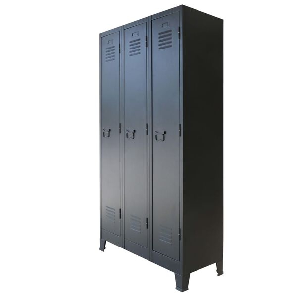 vidaXL Lockerkast industri&euml;le stijl 90x45x180 cm metaal