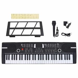 vidaXL 61 toetsen piano elektrisch keyboard met muziekstandaard