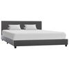vidaXL Bedframe kunstleer grijs 160x200 cm