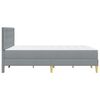 vidaXL Bedframe met matras met hoofdeinde Lichtgrijs 120 x 190 cm Stof