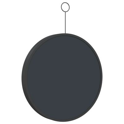 vidaXL Hangspiegel met haak 30 cm zwart