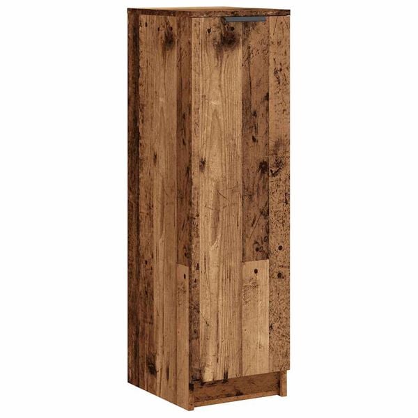vidaXL Schoenenkast 29,5x35x100,5 cm bewerkt hout oud houtkleurig