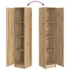 vidaXL Highboard artisanaal eikenkleurig 35 x 39 x 168 cm Bewerkt hout