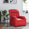 vidaXL Fauteuil verstelbaar kunstleer rood