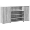 vidaXL Receptiebalie 200x50x103,5 cm bewerkt hout grijs sonoma eiken