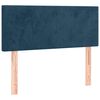 vidaXL Hoofdbord LED 100x5x78/88 cm fluweel donkerblauw