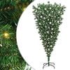 vidaXL Ophang Kunst Kerstboom met Ballenset Groen 210 cm PVC