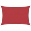 vidaXL Zonnezeil 160 g/m&sup2; 5x7 m HDPE rood