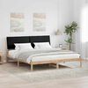 vidaXL Bedframe Bruin en zwart 200 x 200 cm Massief grenenhout