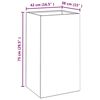 vidaXL Plantenbak 42x38x75 cm cortenstaal