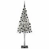 vidaXL Kerstboom met 300 LED met standaard Wit 210 cm PE en staal