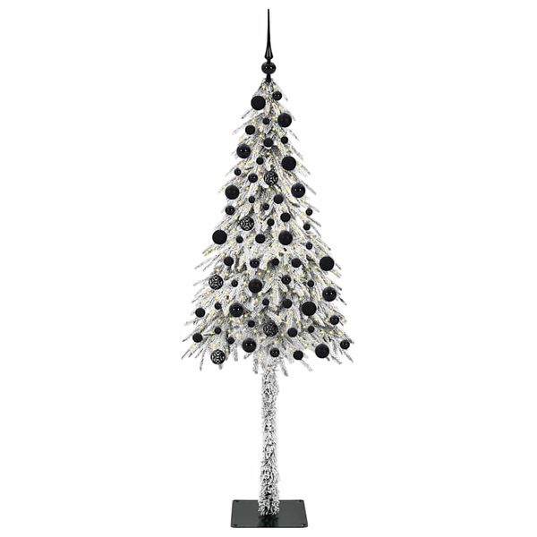vidaXL Kerstboom met 300 LED met standaard Wit 210 cm PE en staal