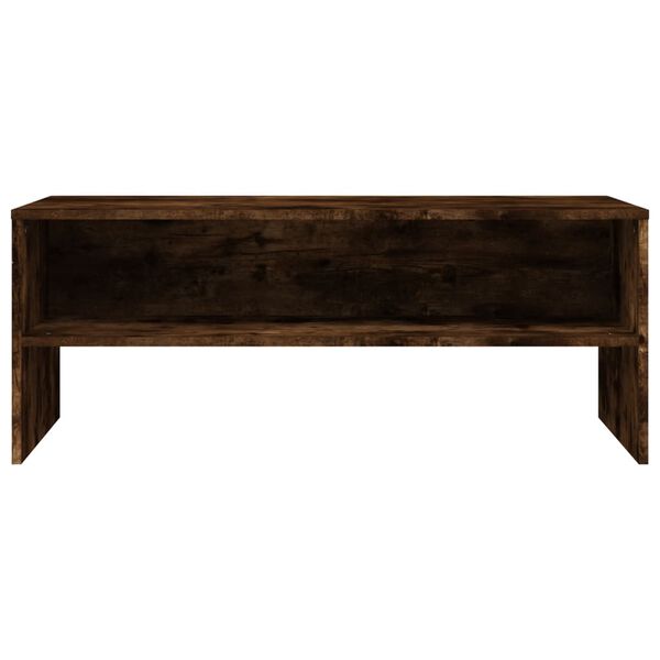 vidaXL Tv-meubel 100x40x40 cm bewerkt hout gerookt eikenkleurig