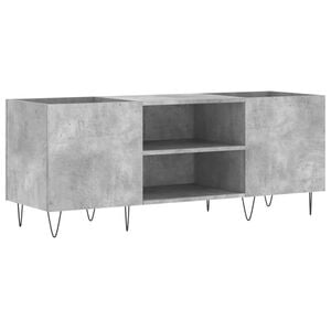 vidaXL Platenkast 121x38x48 cm bewerkt hout betongrijs