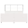 vidaXL Bedframe zonder matras massief grenenhout wit 160x200 cm