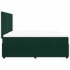 vidaXL Boxspring met matras fluweel donkergroen 180x200 cm