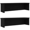vidaXL Keukenrekken stapelbaar 2 st 60x15x16 cm zwart
