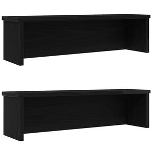 vidaXL Keukenrekken stapelbaar 2 st 60x15x16 cm zwart