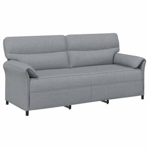 vidaXL 3-Zits Bank 3-zits Lichtgrijs 198 x 83 x 95 cm Stof