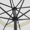 Parasol met draagbare voet aluminium (wit)