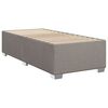 vidaXL Boxspring met matras stof taupe 90x200 cm