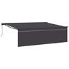 vidaXL Uitschuifbare luifel Antraciet 450 &times; 350 cm