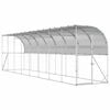 vidaXL Kippenhok Tegen de Muur zilver 600 x 150 x 215 cm