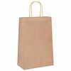 vidaXL Papieren zakjes 250 st met hengsels 21x11x31 cm bruin