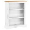 vidaXL Boekenkast 3 schappen 81x29x100 cm grenenhout Corona-stijl wit