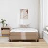 vidaXL Bedframe met matras Cappuccino 120 x 190 cm Stof