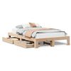 vidaXL Bedframe zonder matras massief grenenhout 120x190 cm