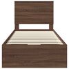 vidaXL Bedframe met lade Bruin Eiken 90 x 200 cm Ingenieurshout
