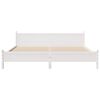 vidaXL Bedframe zonder matras massief grenenhout wit 200x200 cm