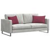 vidaXL Sofa Kussens 2 stuks Wijnrood 60 x 40 cm Stof
