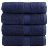 vidaXL Gastendoekjes SOLUND 4 st 600 g/m&sup2; 30x50 cm marineblauw