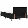 vidaXL Boxspring bed met matras met LED Zwart 120 x 200 cm Stof
