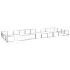 vidaXL Hondenkennel 40 m&sup2; staal zwart