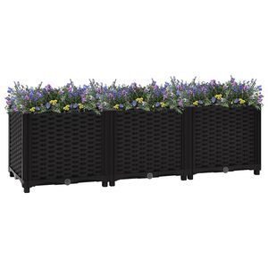 vidaXL Plantenbak verhoogd 120x40x38 cm polypropyleen