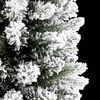 vidaXL Kunstkerstboom met 300 LED Wit 210 cm PVC en Metaal en Plastic