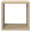 vidaXL Wandschappen kubus 2 st 26x15x26 cm wit en sonoma eikenkleurig