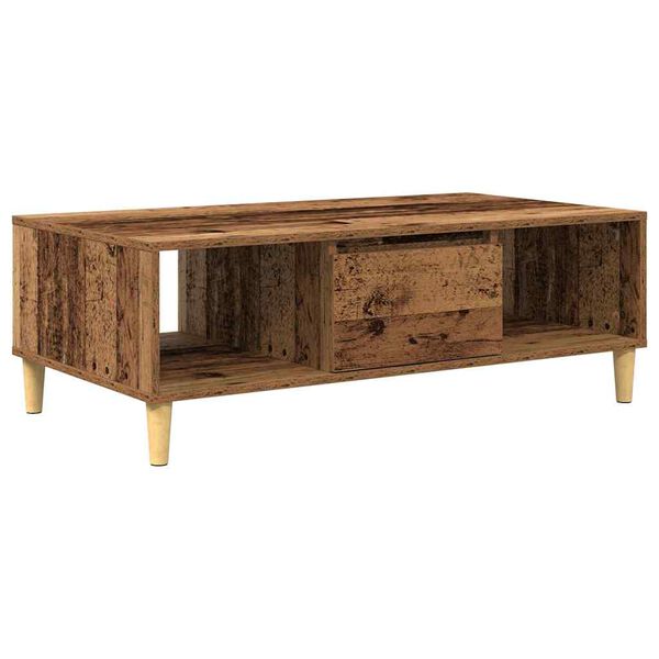 vidaXL Salontafel Oudhout 102 x 55 x 35 cm Bewerkt hout