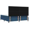 vidaXL Boxspringbed met matras met hoofdeinde Blauw 200 x 200 cm Stof