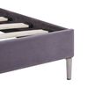 vidaXL Bedframe zonder matras stof 135x190 cm grijs