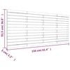 vidaXL Hoofdbord wandmontage 156x3x91,5 cm grenenhout honingbruin